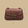 Pochette cuir marron