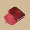 Pochette cuir rouge