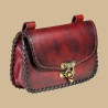 Pochette cuir rouge