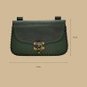 Pochette cuir vert