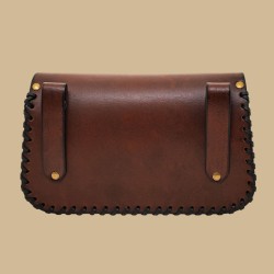 Pochette marron croix celtique