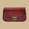 Pochette rouge croix celtique