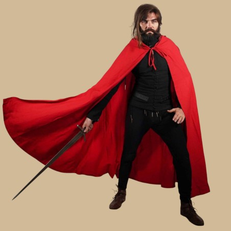 Red cotton cape