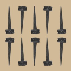 Forged steel nails