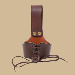 Suspension Cuir Marron pour corne