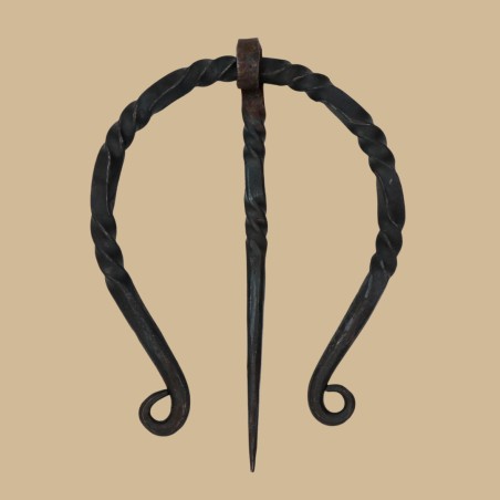 Hand forged iron twisted fibula