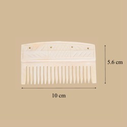 Engraved bone comb