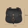 Black leather bag