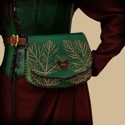 Pochette verte elfique