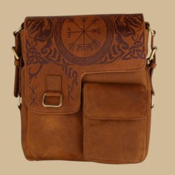 Brown leather bag