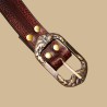 Ceinture gaufrée marron